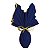 FOLHA DOUBLE FACE ACETINADO AZUL MARINHO/OURO EMBALAR OVO 69X89 C/25 UND - Imagem 2