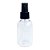FRASCO PLASTICO 100ML TAMPA SPRAY PRETA ROSCA 24MM - Imagem 1
