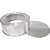 FORMA REDONDA FUNDO FALSO 18,2X7CM ALUMINIO - Imagem 1