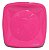 PRATO 21 QUADRADO PINK C/10 - Imagem 1