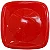 PRATO 21 QUADRADO VERMELHO C/10 - Imagem 1
