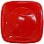 PRATO 21 QUADRADO VERMELHO C/10 - Imagem 1