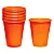 COPO 200ML BIODEGRADAVEL LARANJA C/50 - Imagem 1