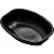 CUMBUCA OVAL BIODEGRADAVEL PRETO C/10 - Imagem 1