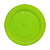 PRATO 15CM BIODEGRADAVEL REDONDO RASO VERDE NEON C/10 - Imagem 1