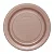 PRATO 15CM BIODEGRADAVEL REDONDO RASO ROSE GOLD C/10 - Imagem 1