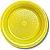 PRATO 15CM BIODEGRADAVEL REDONDO RASO AMARELO C/10 - Imagem 1