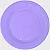 PRATO 15CM BIODEGRADAVEL REDONDO RASO LILAS C/10 - Imagem 1