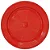 PRATO 15CM BIODEGRADAVEL REDONDO RASO VERMELHO C/10 - Imagem 1