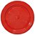 PRATO 15CM BIODEGRADAVEL REDONDO RASO VERMELHO C/10 - Imagem 1