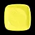 PRATO 21 QUADRADO AMARELO C/10 - Imagem 1