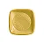 PRATO 21 QUADRADO DOURADO C/10 - Imagem 1