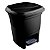LIXEIRA C/ PEDAL 15LTS COR PRETA - Imagem 1