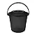 LIXEIRA PLASTICA C/TAMPA COR PRETA 2,5LTS - Imagem 1