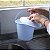 LIXEIRA PLASTICA C/TAMPA COR BRANCA 2,5LTS - Imagem 1