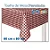 TOALHA MESA XADREZ MARROM 80X80 C/10 - Imagem 1