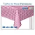 TOALHA MESA XADREZ ROSA BB 80X80 C/10 - Imagem 1