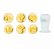 KIT CARIMBOS AMOR DE MAE AMARELO 2 CM - Imagem 1