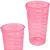 Copo Plastico Medidor 570 ml Rosa Multiuso - Imagem 2