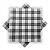 GUARDANAPO XADREZ PRETO 20X21 C/50 UND - Imagem 2