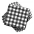 GUARDANAPO XADREZ PRETO 20X21 C/50 UND - Imagem 1