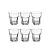 Copos de Vidro Faces 50 ml Lyor C/ 6 - Imagem 1