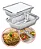 BANDEJA ALUMINIO RETANGULAR 750ML CX C/100 - Imagem 3
