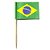 PALITO PETISCO BANDEIRA DO BRASIL C/10 - Imagem 1
