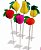 PALITO FRUTAS MD C/ 10 UND - Imagem 1