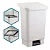 LIXEIRA RETANGULAR 25 LITROS BRANCA - Imagem 1