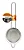 PENEIRA INOX 8CM ORIGINAL - Imagem 1