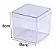 CAIXA ACRIL 8X8X8 TRANSPARENTE UND - Imagem 3