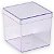CAIXA ACRIL 8X8X8 TRANSPARENTE UND - Imagem 1