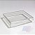 CAIXA ACRÍLICA 25X25X7,5CM TRANSPARENTE UNIDADE - Imagem 2