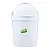 LIXEIRA PLASTICA RETRATIL BRANCA 4,1 LITROS - Imagem 2