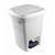 LIXEIRA PLASTICA COM PEDAL 15 LTS COR BRANCA - Imagem 2