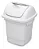 LIXEIRA BASCULANTE BRANCA 10 LITROS - Imagem 2