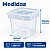 POTE DE PLASTICO QUADRADO 220ML LACRE C/10 UNIDADE - Imagem 4
