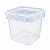 POTE DE PLASTICO QUADRADO 220ML LACRE C/10 UNIDADE - Imagem 3