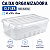 CAIXA ORGANIZADORA BOX BAIXA 13,7L 45X32X14 PLASTICA - Imagem 2