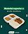 BANDEJA BRANCA C/3 DIVISORIAS 900ML C/12 UND - Imagem 1