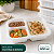 BANDEJA BRANCA C/3 DIVISORIAS 900ML C/12 UND - Imagem 2