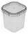 POTE QUADRADO C/TAMPA 500 ML PLASTILANIA PC/C 10 UNIDADES - Imagem 2