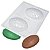 FORMA SIMPLES SABONETE OVAL FLORES R1025 - Imagem 1