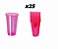 COPO 300ML BIODEGRADAVEL CRYSTAL NEON ROSA C/25 UNIDADES - Imagem 2