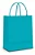 SACOLA PAPEL TURQUESA PP 18X22X9 C/10 - Imagem 1