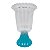 VASO GREGO TRANSPARENTE 750ML BASE AZUL CLARO - Imagem 1