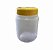 POTE PLASTICO 375ML TRANSPARENTE COM TAMPA AMARELA - Imagem 2