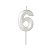 VELA DESIGN BRANCO NUMERO 6 - Imagem 1