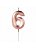 VELA DESIGN ROSE NUMERO 6 - Imagem 1